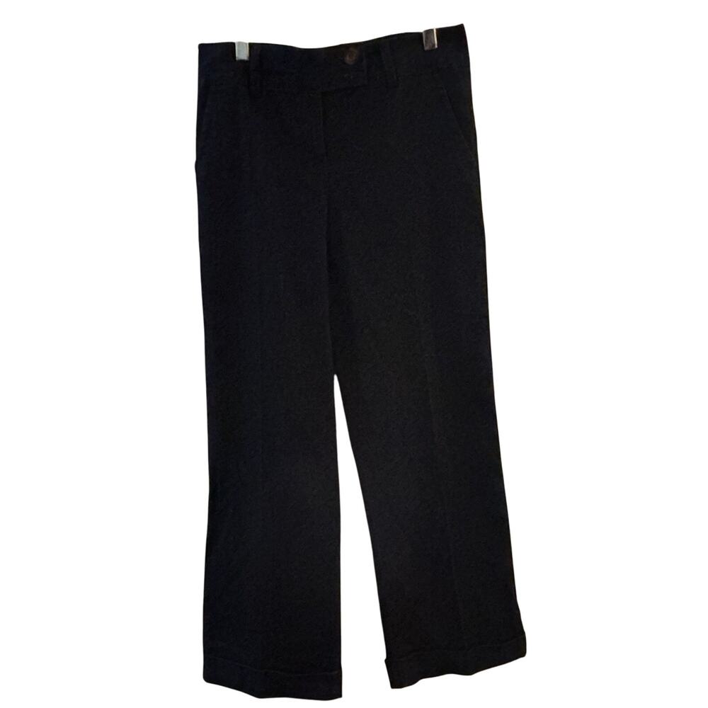 A-Line Women’s Denim Trouser Pants Size 4 Wide Leg Cuffed Skandi Preppy